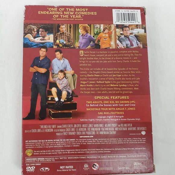 two and a half men dvd Complete 1st Season DVD Set - Picture 3 of 3